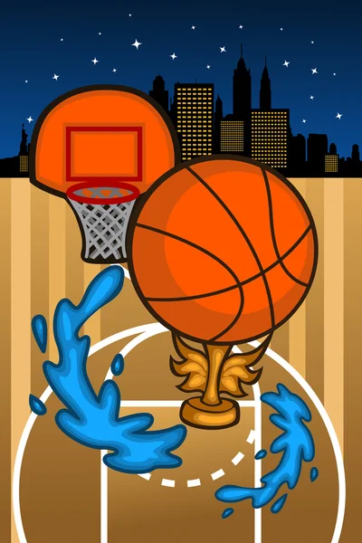 Basketball background template — Stock Vector