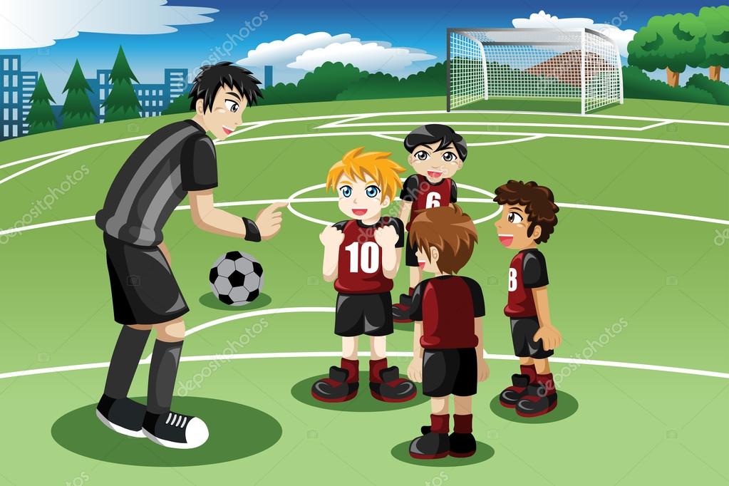 Entraineurs Libres Football Clipart