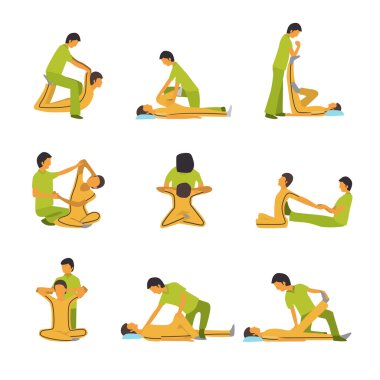 Spa terapi simgeler Masaj