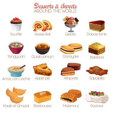 Dessert and Sweets Icons clipart
