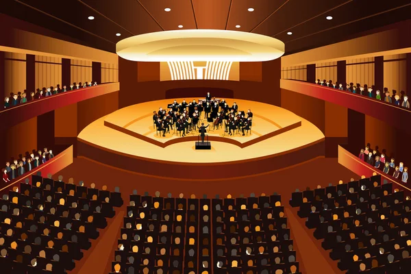 Концерт классической музыки — стоковый вектор