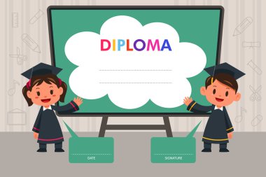 Diploma şablon çocuk