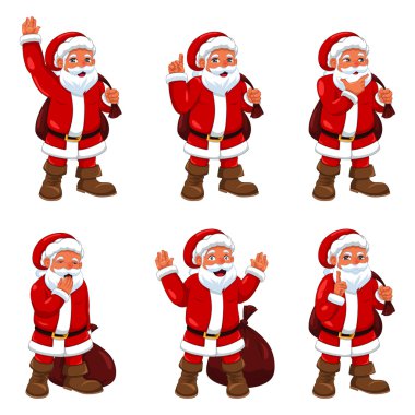Noel Baba farklı ifadelerde