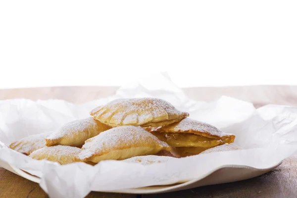 Delicious Cookies on Plate with White Paper — Stock Photo, Image