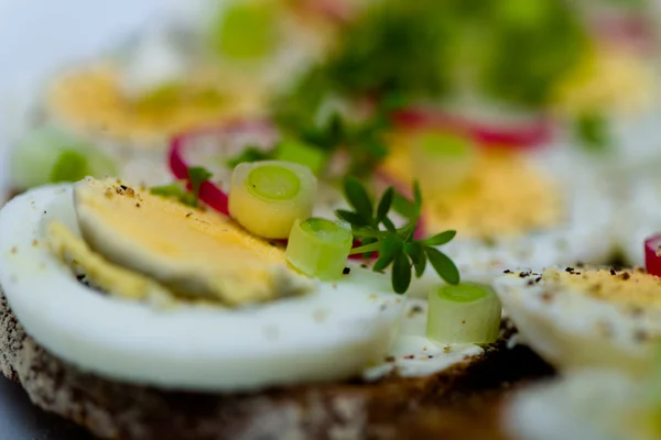 Kawałek chleba bruschetta brown — Zdjęcie stockowe