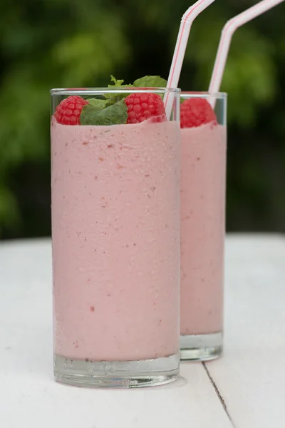 Himbeer-Smoothie — Stockfoto