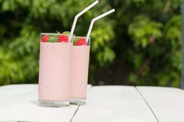 Himbeer-Smoothie — Stockfoto