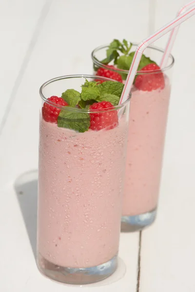 Himbeer-Smoothie — Stockfoto