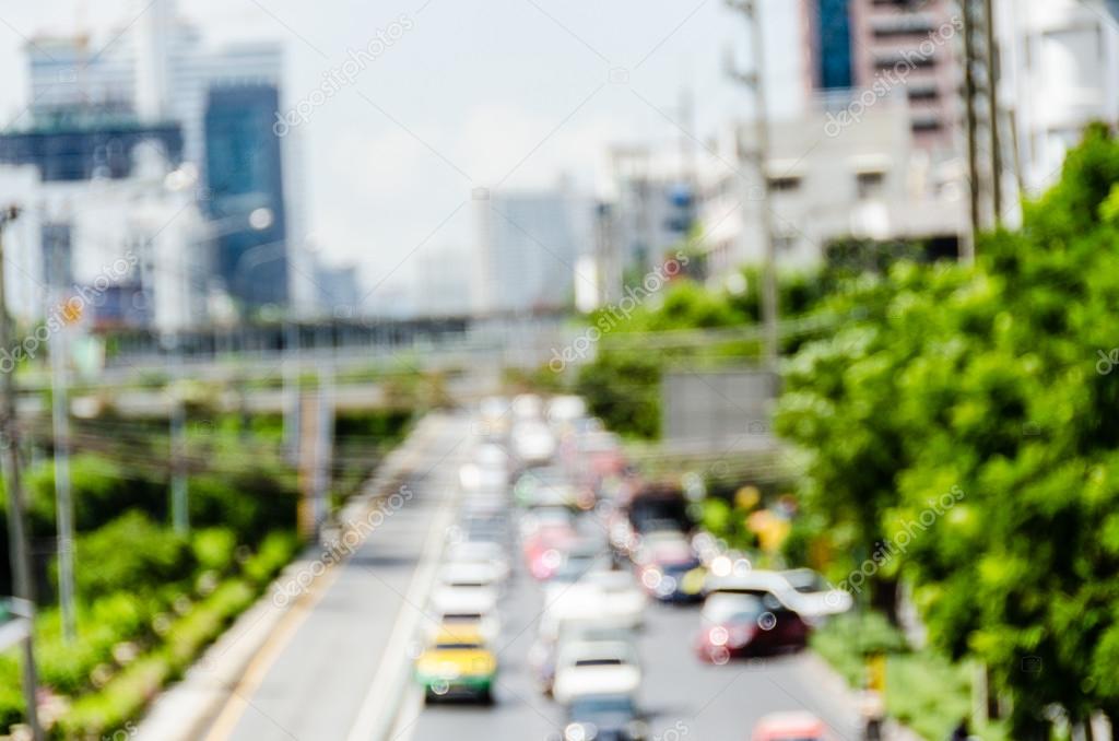 blurred view of a road