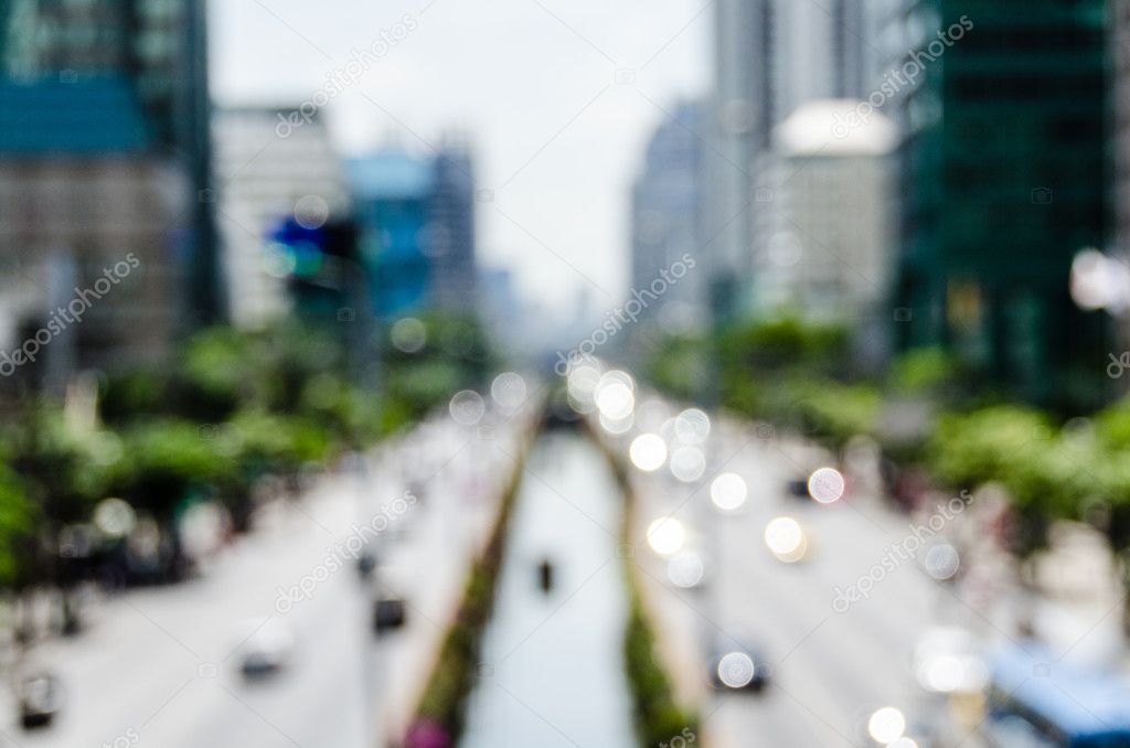 blurred view of a road