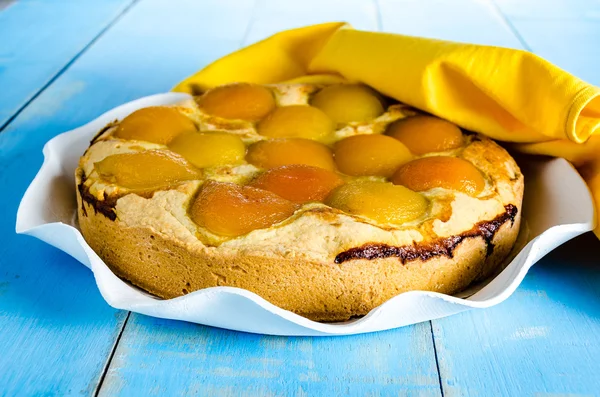 Zelfgemaakte abrikoos Cake — Stockfoto