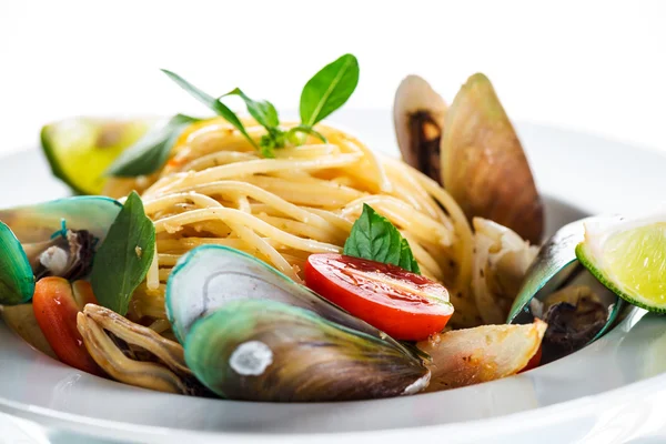 Spagetti frutti di mare – stockfoto