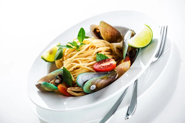 Espaguetis frutti di mare — Foto de Stock