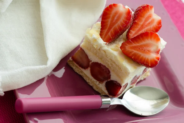 Gâteau dessert fraise — Photo