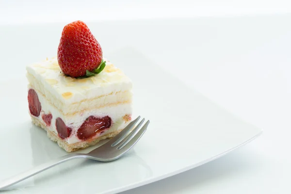 草莓甜点蛋糕 — Stockfoto