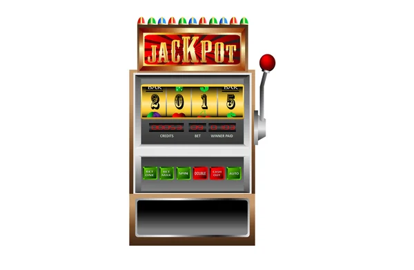 Yeni yıl 2015 yılında slot makinesidir vektör çizim — Stok Vektör