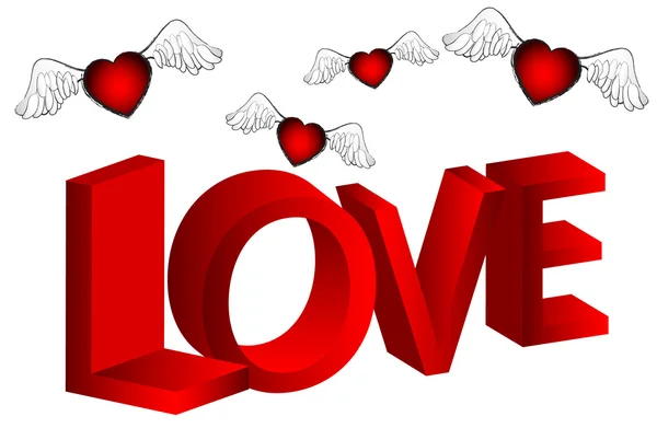 Valentines giorno cuore vettoriale illustrazione — Vettoriale Stock