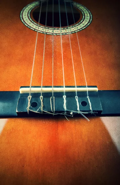 Guitarra acústica efecto grunge vintage foto — Foto de Stock