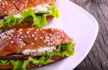 Club sandviç yakın çekim