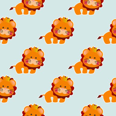 Bebek modeli ile sevimli aslan