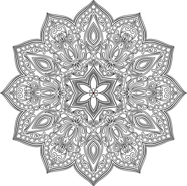 Mandala lineart — Stock vektor