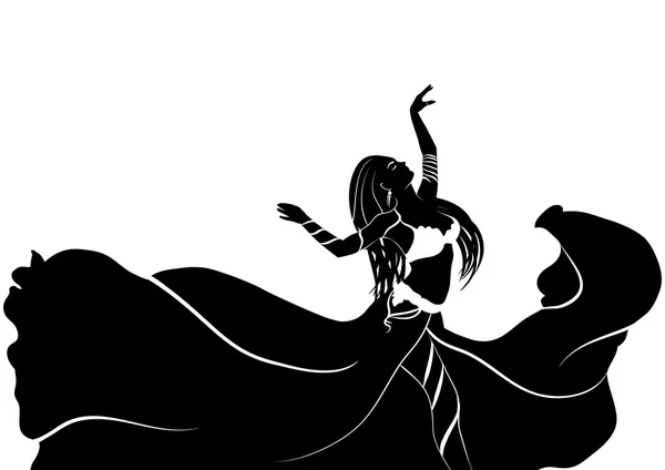 La danseuse — Image vectorielle