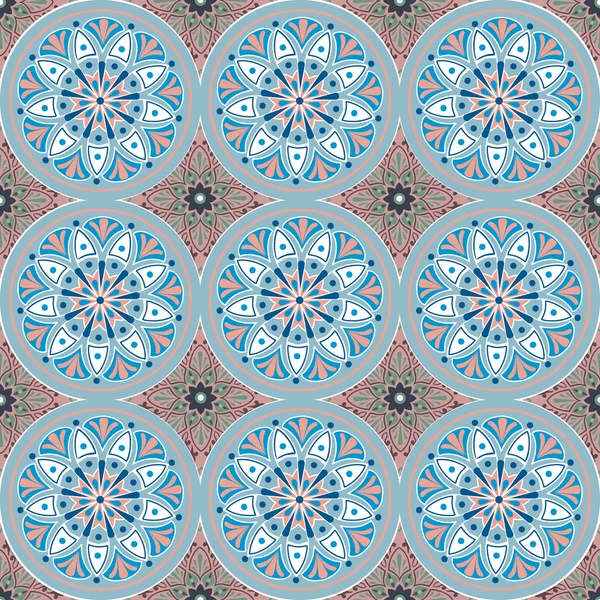 Modello con mandala — Vettoriale Stock