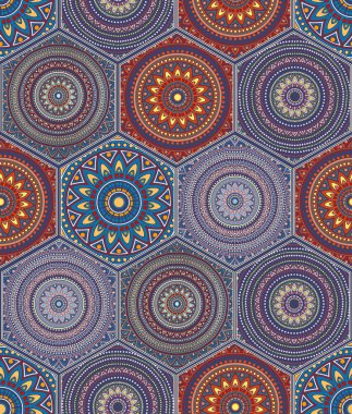 Altıgen tasarım öğeleri Fas motifi