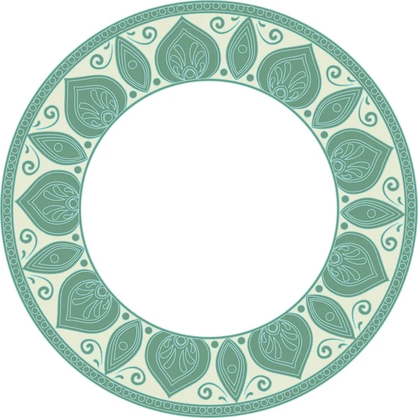 Cadre vert rond — Image vectorielle