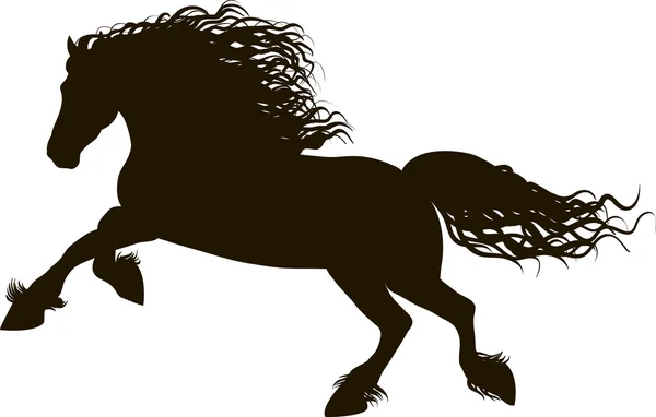 Ένα άλογο τρέχει — Διανυσματικό Αρχείο