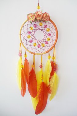Kırmızı Sarı Dreamcatcher