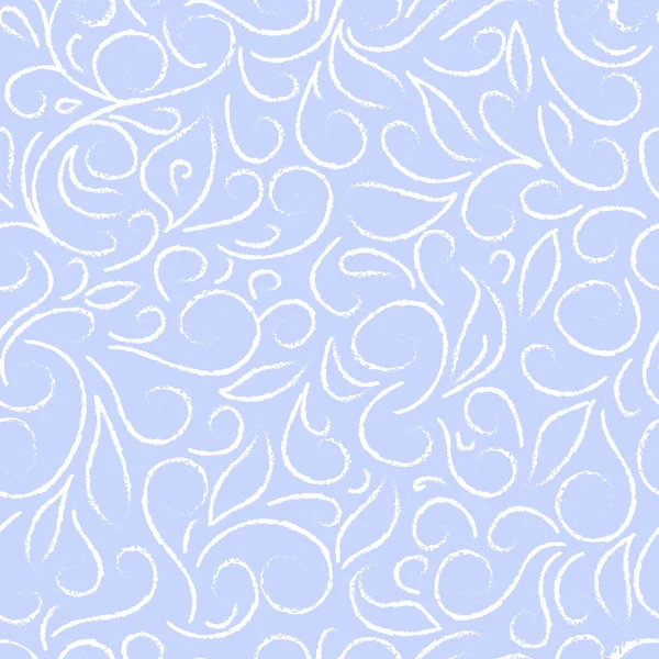 Witte patroon op een blauw — Stockvector
