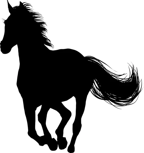 A horse runs — Stock Vector