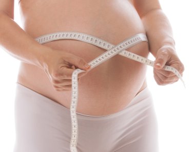 hamile kadın studio beyaz vurdu