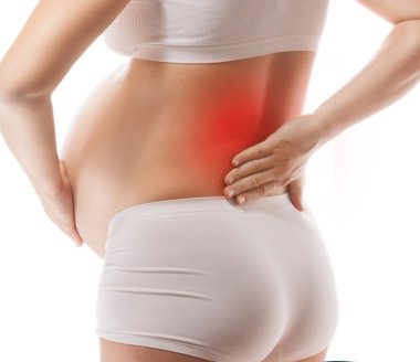 hamile kadın studio beyaz vurdu