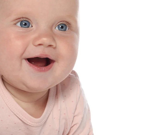 Baby lilla flicka stående — Stockfoto