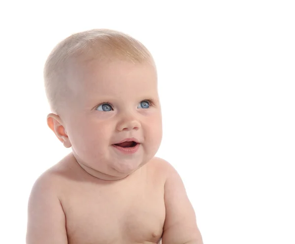 Kleines Baby isoliert auf weißem Grund — Stockfoto