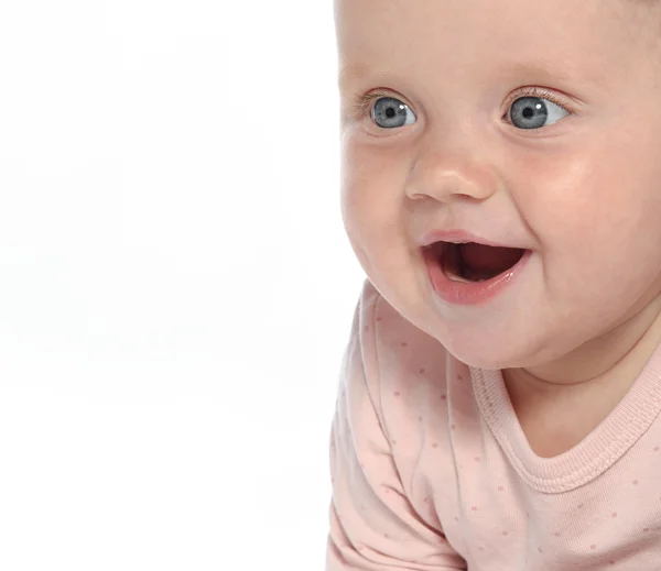 Baby lilla flicka stående — Stockfoto