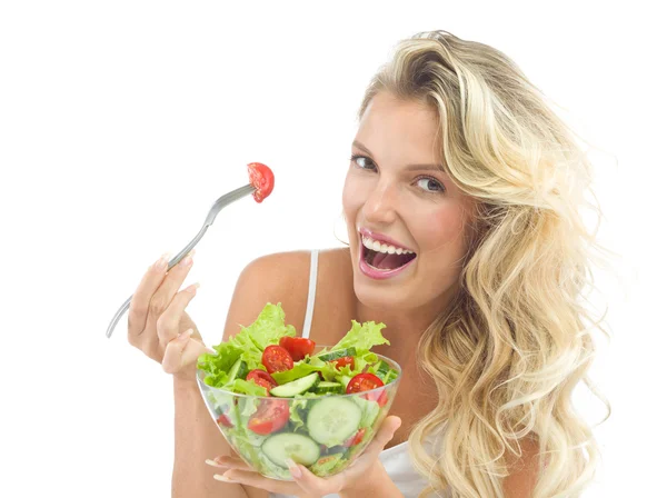 Woman beauty healthy food — Stock Photo, Image