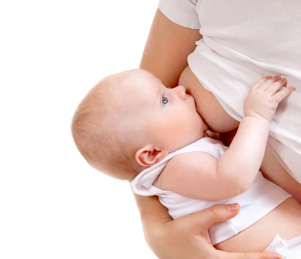 breastfeeding baby closeup