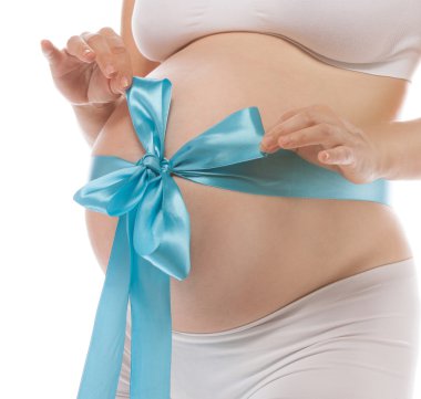 Hamilelik kadın göbek