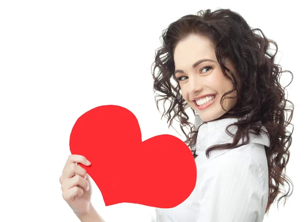Woman beauty heart valentine's — Stock Photo, Image
