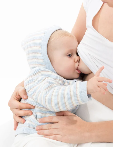 Little baby breastfeeding — Stock Photo, Image