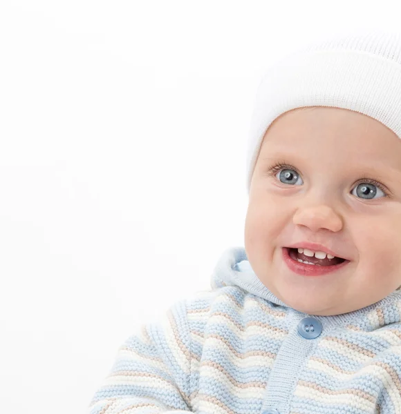 Lilla barn baby boy porträtt — Stockfoto