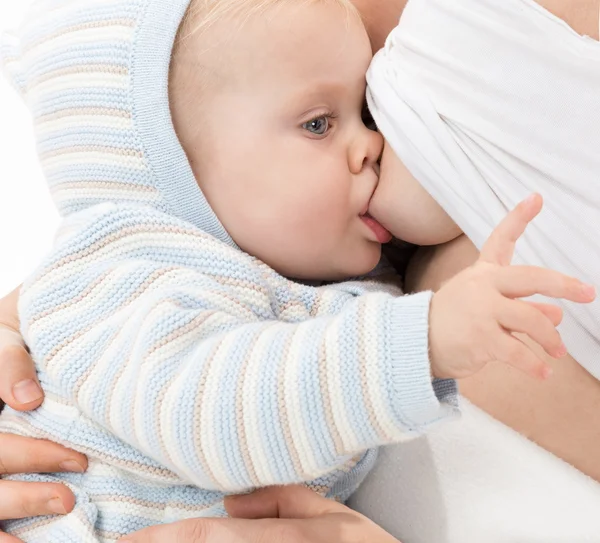 Little child baby breastfeeding — Stock Photo, Image