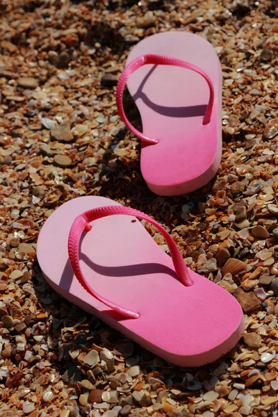 Roze teenslippers — Stockfoto