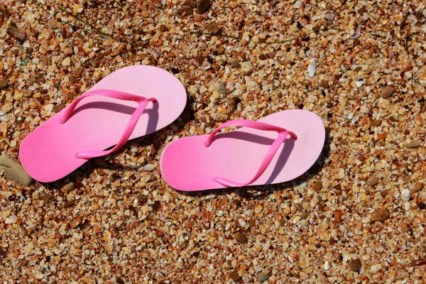 Rosa Flipflops — Stockfoto