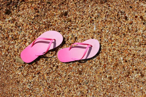 Pink flip flops Stock Image