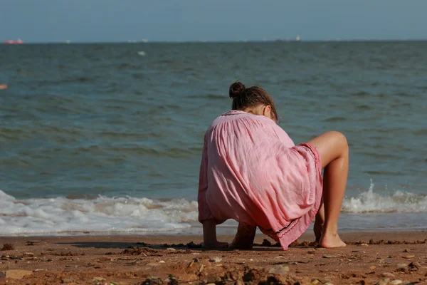 Dziewczyna nad Morze Czarne — Zdjęcie stockowe