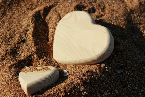 Corazón de madera — Foto de Stock